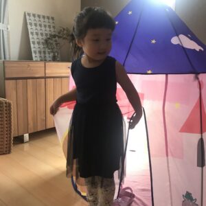 家の中の常設テント